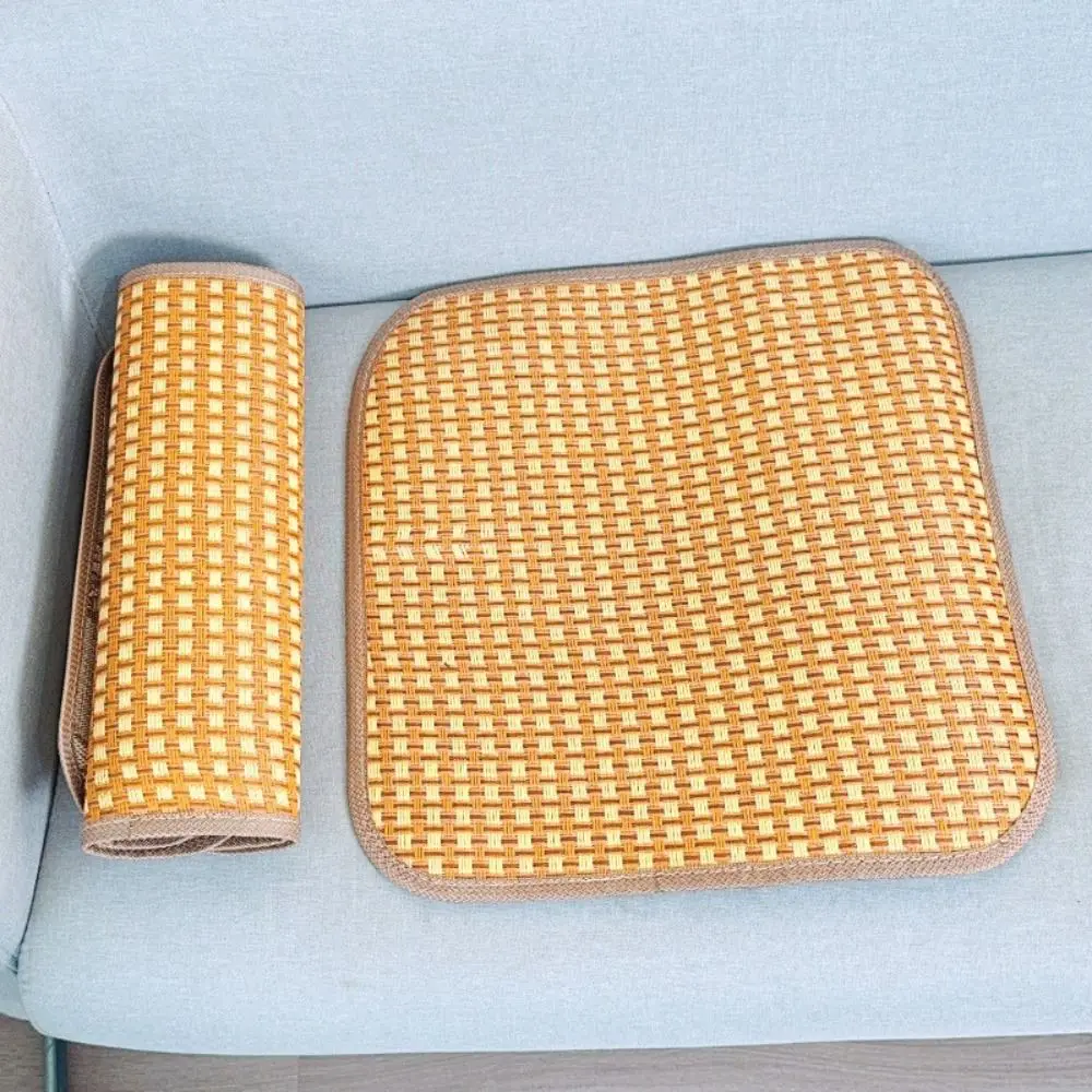 Breathable Summer Cooling Seat Cushion Thickening Non-slip Cool Mat Car Seat Cushion Ice Silk Rattan Sofa Mats