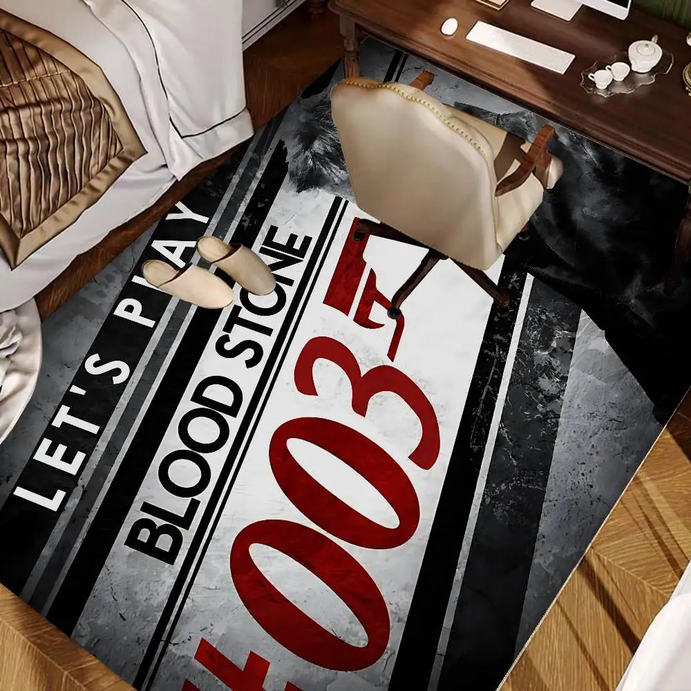 Legend J-James B-Bond 007 Hallway Carpet Retro Multiple Choice Living Room Kitchen Rug Non-Slip Welcome Rug 6