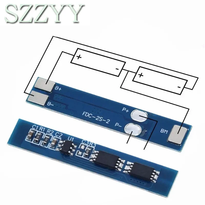 2S 3A Li-ion Lithium Battery 7.4v 8.4V 18650 Charger Protection Board bms pcm for li-ion lipo battery cell pack