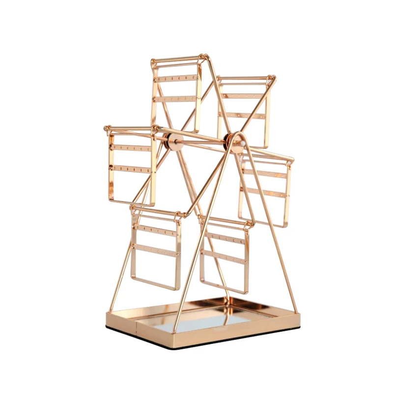 Ferris wheel earring rack, jewelry stud earring rack.