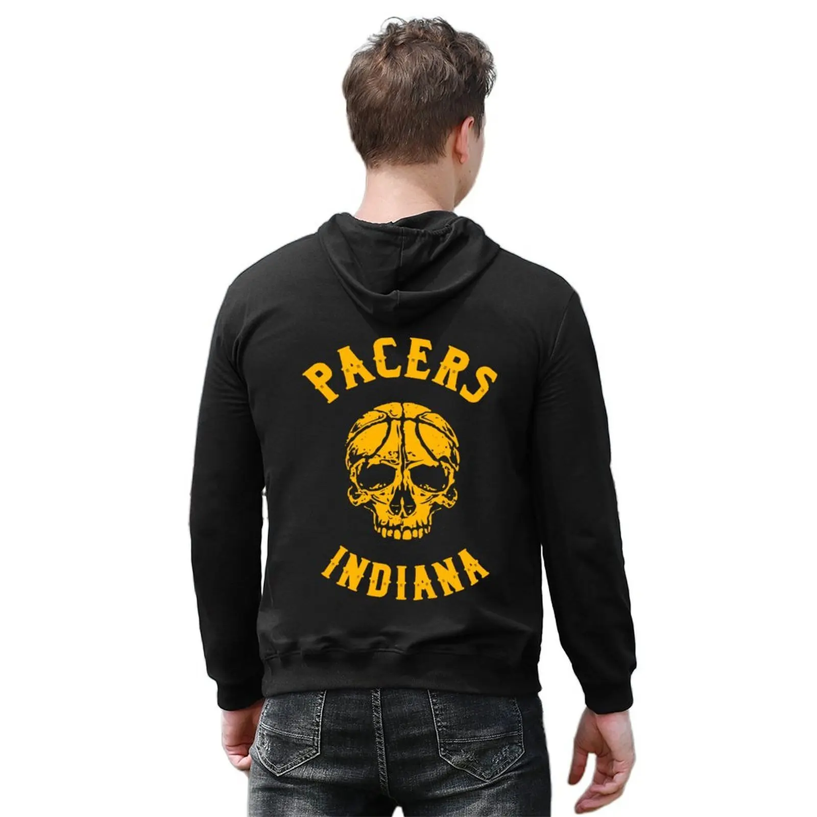 Pacers الجمجمة هوديي الخريف سترة الرجال الرجال العرق قميص مجموعة أزياء الرجال الخريف هوديي رجل