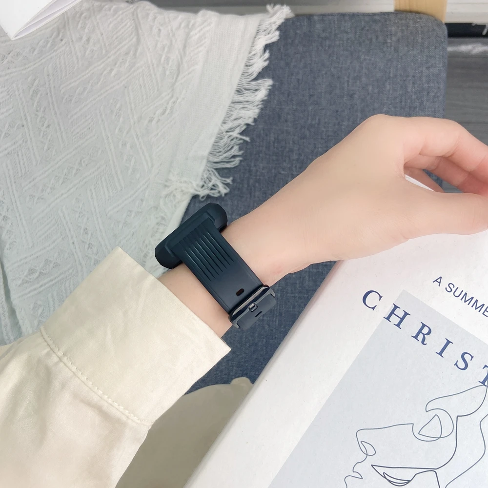 المتكاملة حالة و حزام ل أبل ووتش الفرقة 38 مللي متر 42 مللي متر SE 6 TPU الرياضة حلقة ل iWatch 5 4 3 2 1 40 مللي متر 44 مللي متر للصدمات حامي