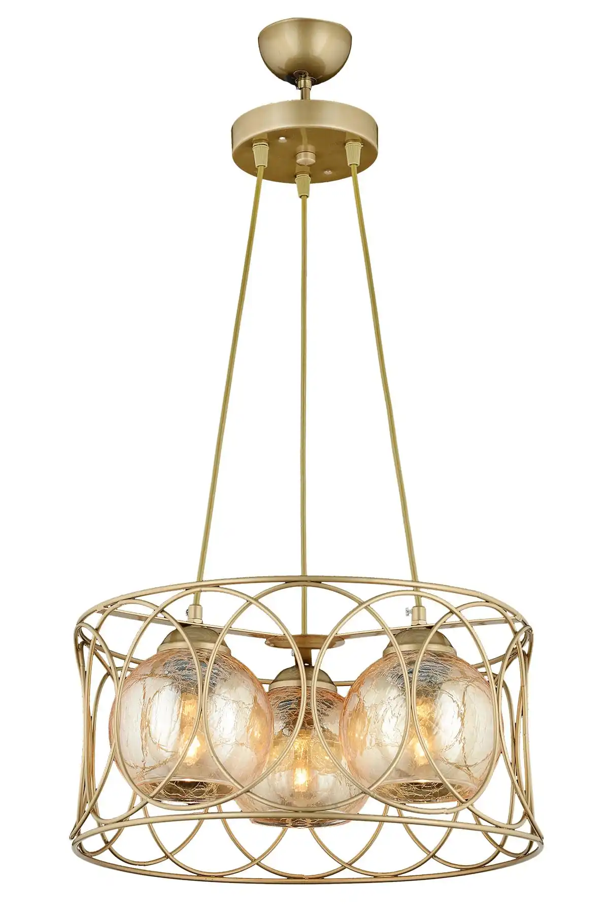 

DOLBOVI sapphire 3-piece chandelier-antique