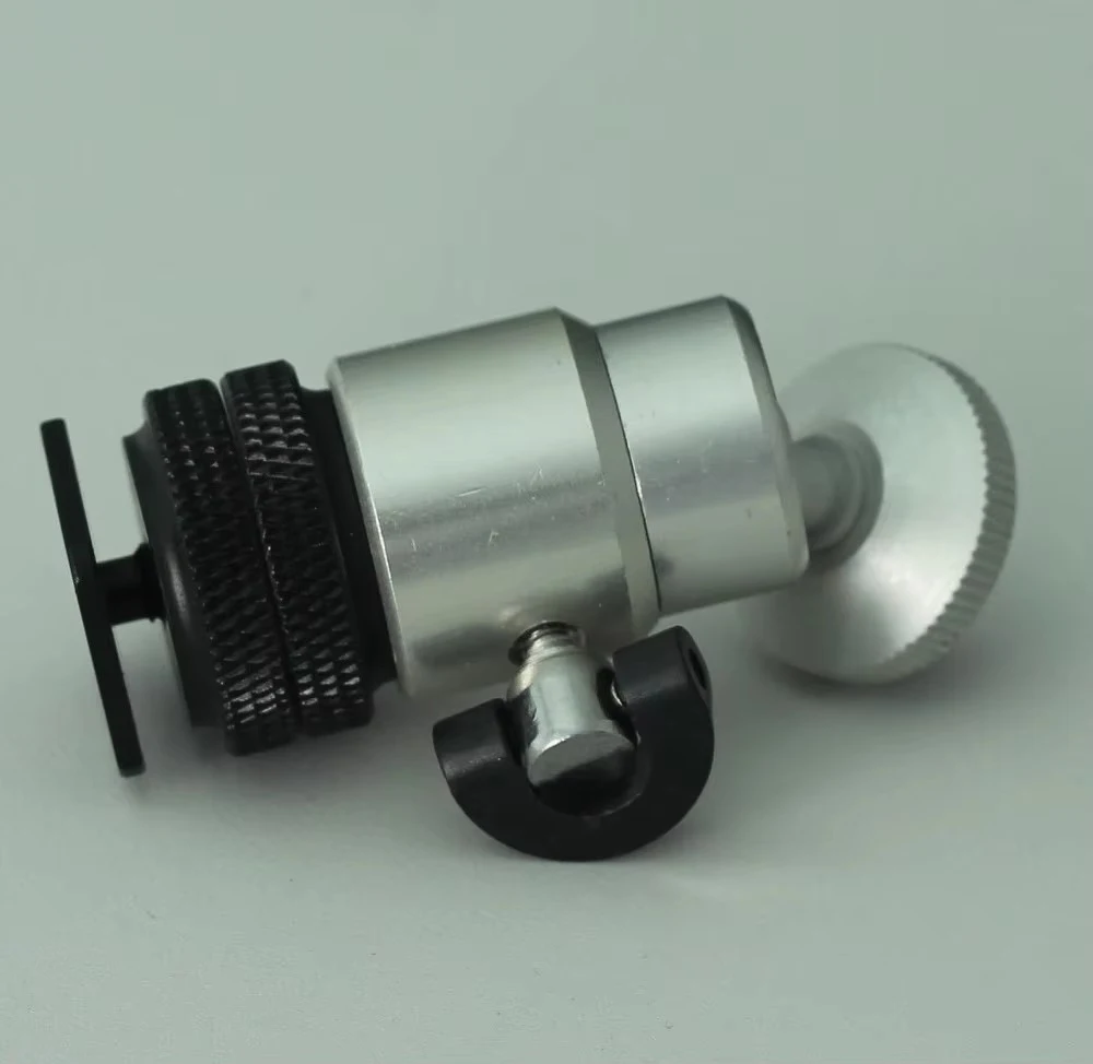 1 × رأس كرة صغيرة مع قفل وساخن كاميرا مراقبة وجبل حذاء فلاش ، محول رأس كرة حذاء بارد ، 20 قطعة