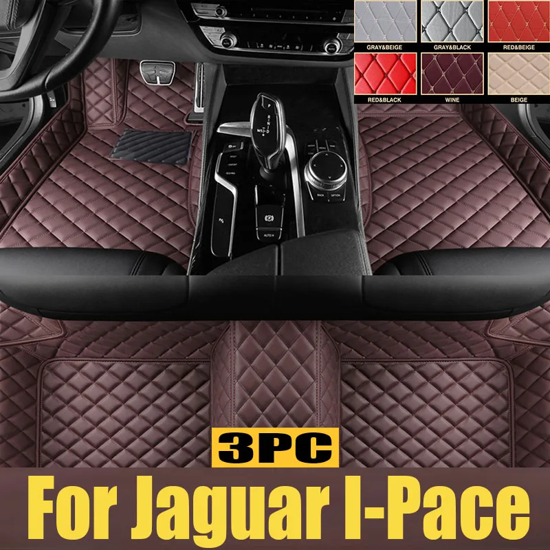 

Car Floor Mats For Jaguar I-Pace IPACE I PACE 2018~2022 Carpet Leather Mat Anti Dirty Pad Cubre Pisos Para Autos Car trunk mat