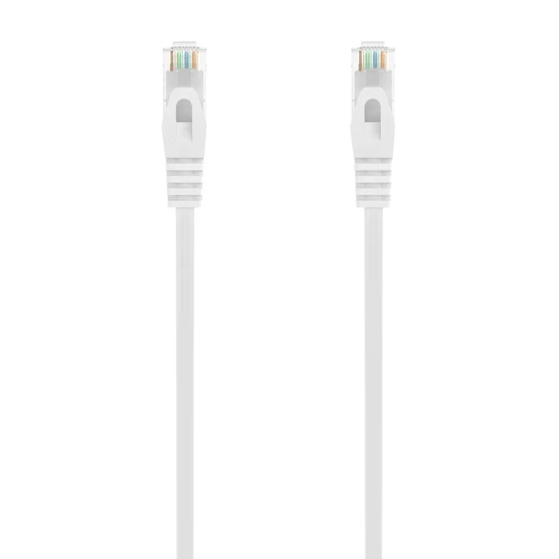 Aisens network Cable patch cord RJ45 LSZH CAT.6A 500 MHZ UTP AWG24 - 25CM - Color white A145-0591 tintasycartuchos.com