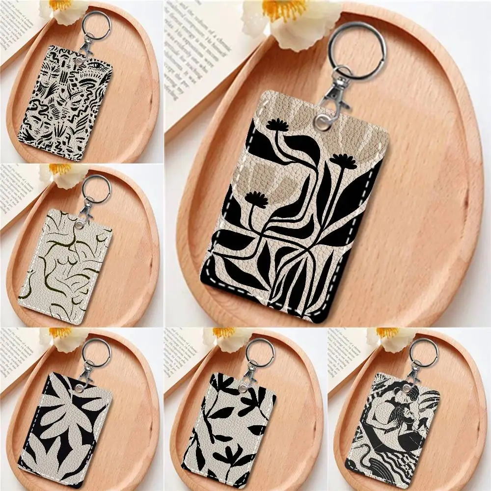 

Абстрактный минималистичный дизайн с изображением линий женского тела, держатель для карт, подходит для кредитных карт, проездных билетов, из мягкой кожи.