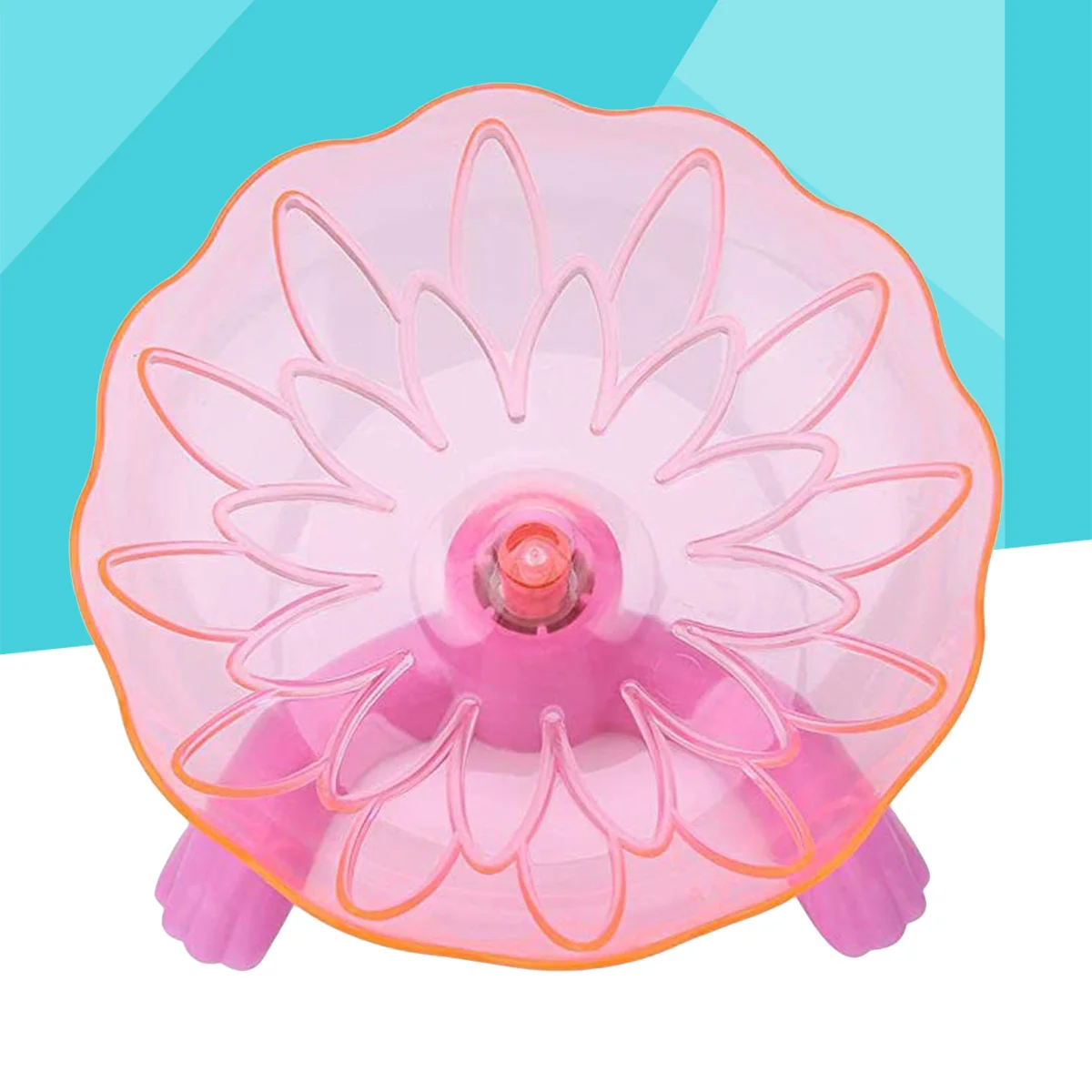 

1pc Exercise Pink Durable Plastic For Small Pets Anti-Slip Base Cage Mounted Freestanding Use Hamster Running Pet Running