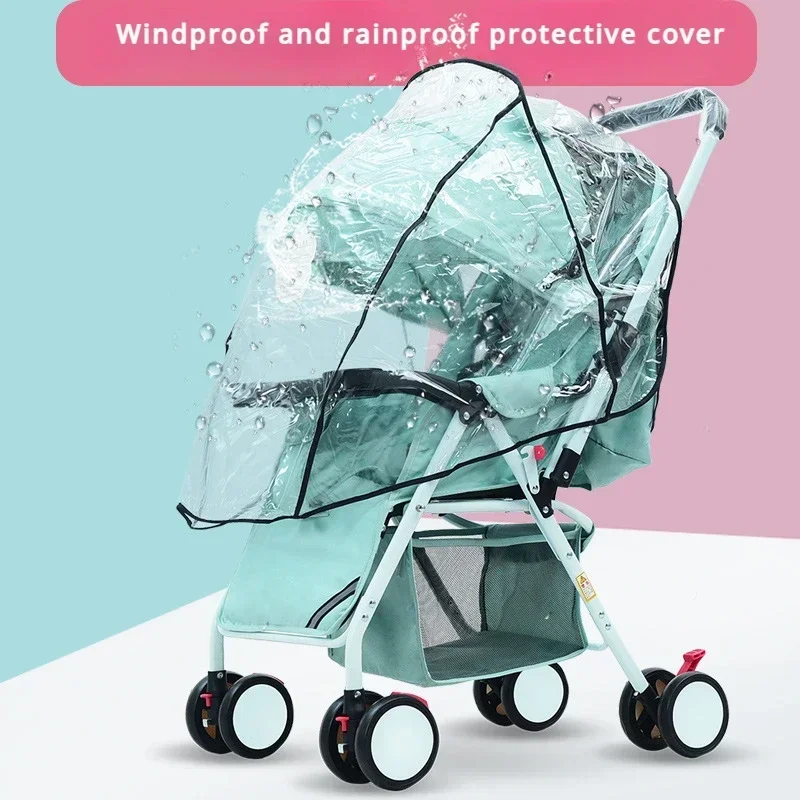 

Accessories Strollers Universal Baby Stroller Rain Cover Transparent Wind and Dust Cover Baby Stroller Raincoat Baby Stroller