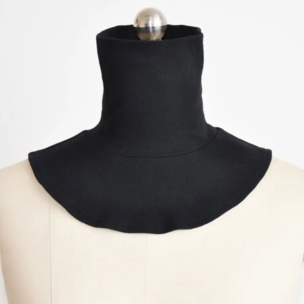 Multicolor CottonTurtleneck Fake Collar Islamic Hijab Extensions Collars Solid Color Neck Cover Half Top False Shirt Collar