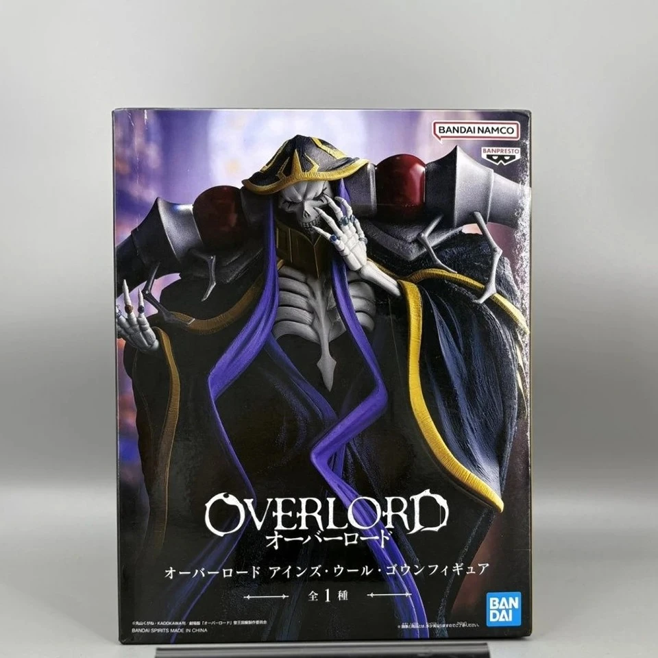 

Original Genuine Banpresto Overlord 22cm Ainz Ooal Gown Anime PVC Anime Model Toys for Boys Gifts Original Box in stock
