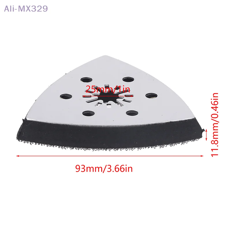 {MX329} 90 مم 6 فتحات سريعة الإصدار وسادة صنفرة مثلثة شفرة منشار رمل عالمية لتلميع النجارة والطحن الرملي