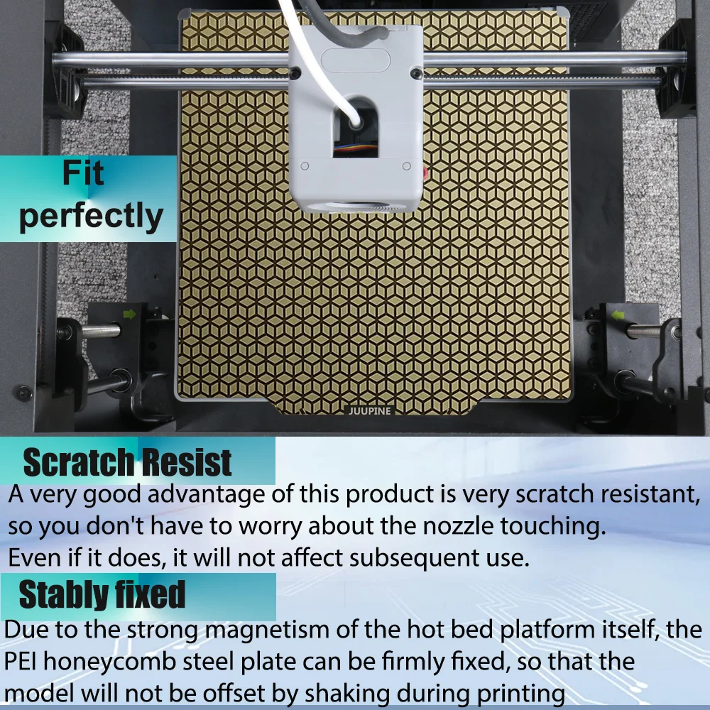 PEI Honeycomb for Flashforge Adventurer 5m Build Plate Accessories Spring Steel Pei Sheet 235x235 AD5M Build Plate 5m Pro Bed