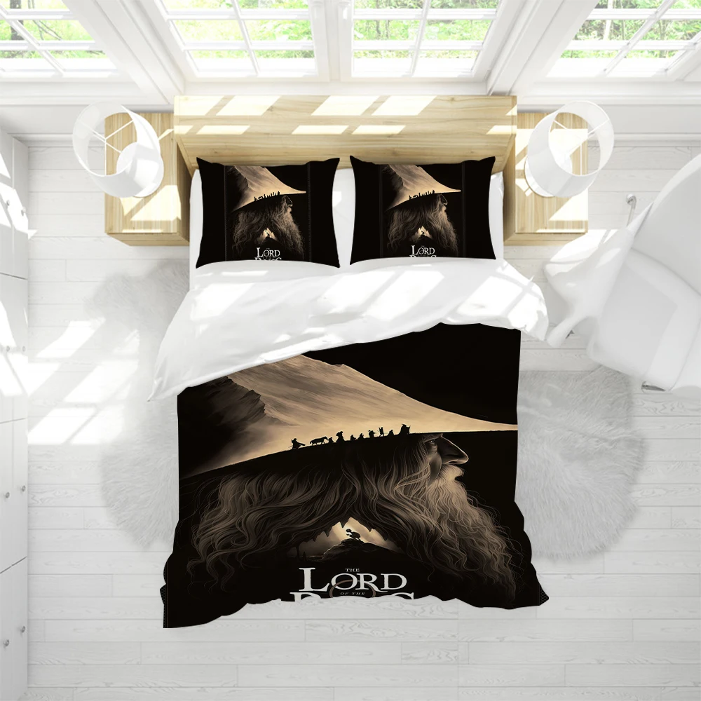 The Lord of the R-Rings Duvet Cover Set Soft Wash Bed 3 Piece Summer Comfortable Student Dormitory Home Baby Bedding Best seller