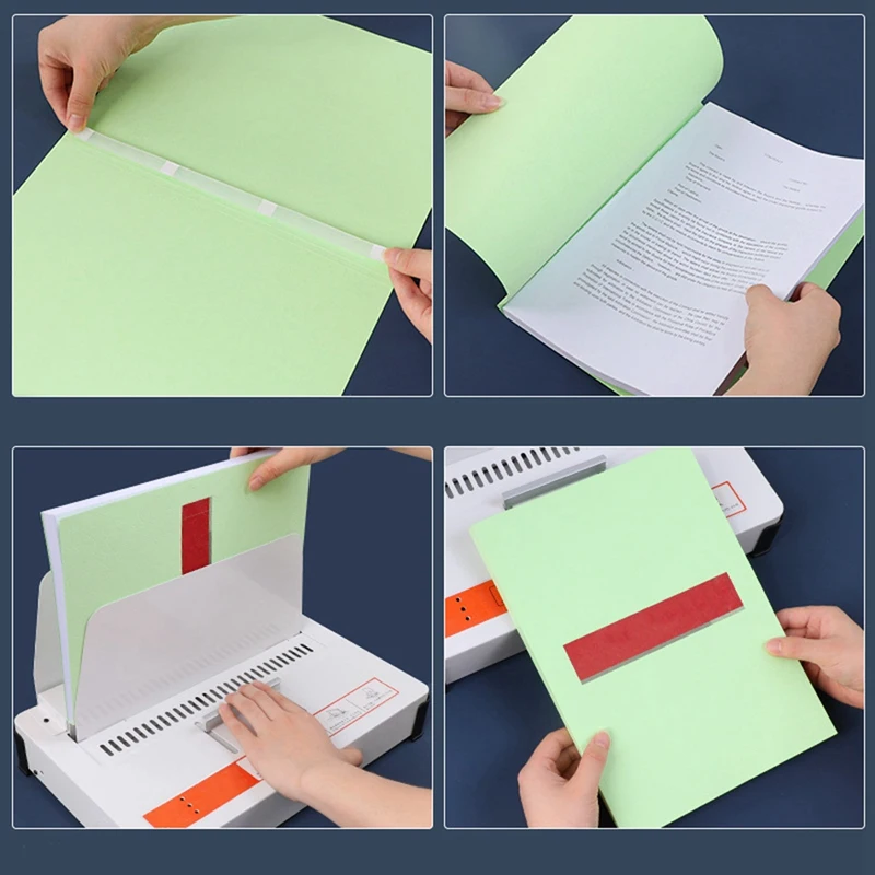 20PCS Hot Melt Tape Film colla Binding adesivo fai da te Thermal Book Report Document Cover Flat Sticker accessori