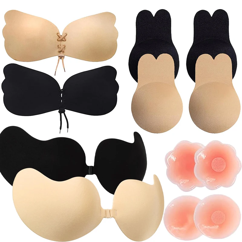 1 คู่ที่มองไม่เห็น Nude Bra Push Up หน้าอกเซ็กซี่เต้านม Pasty ที่มองไม่เห็นมะม่วงซิลิโคนสติกเกอร์หน้าอกสําหรับงานแต่งงานของผู้หญิง DropShip