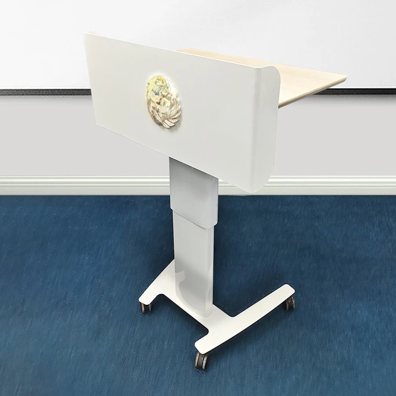 다기능 이동식 연단, 모던 심플 비즈니스 연단, 교육 회의 테이블