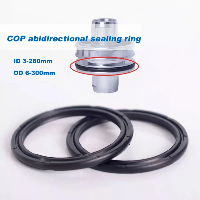 1Pcs NBR Cylinder Piston Seal ID 3-280mm COP Bidirectional Piston Sealing Ring SC/SU Cylinder Sealing Ring APA O-Ring OD 6-300mm