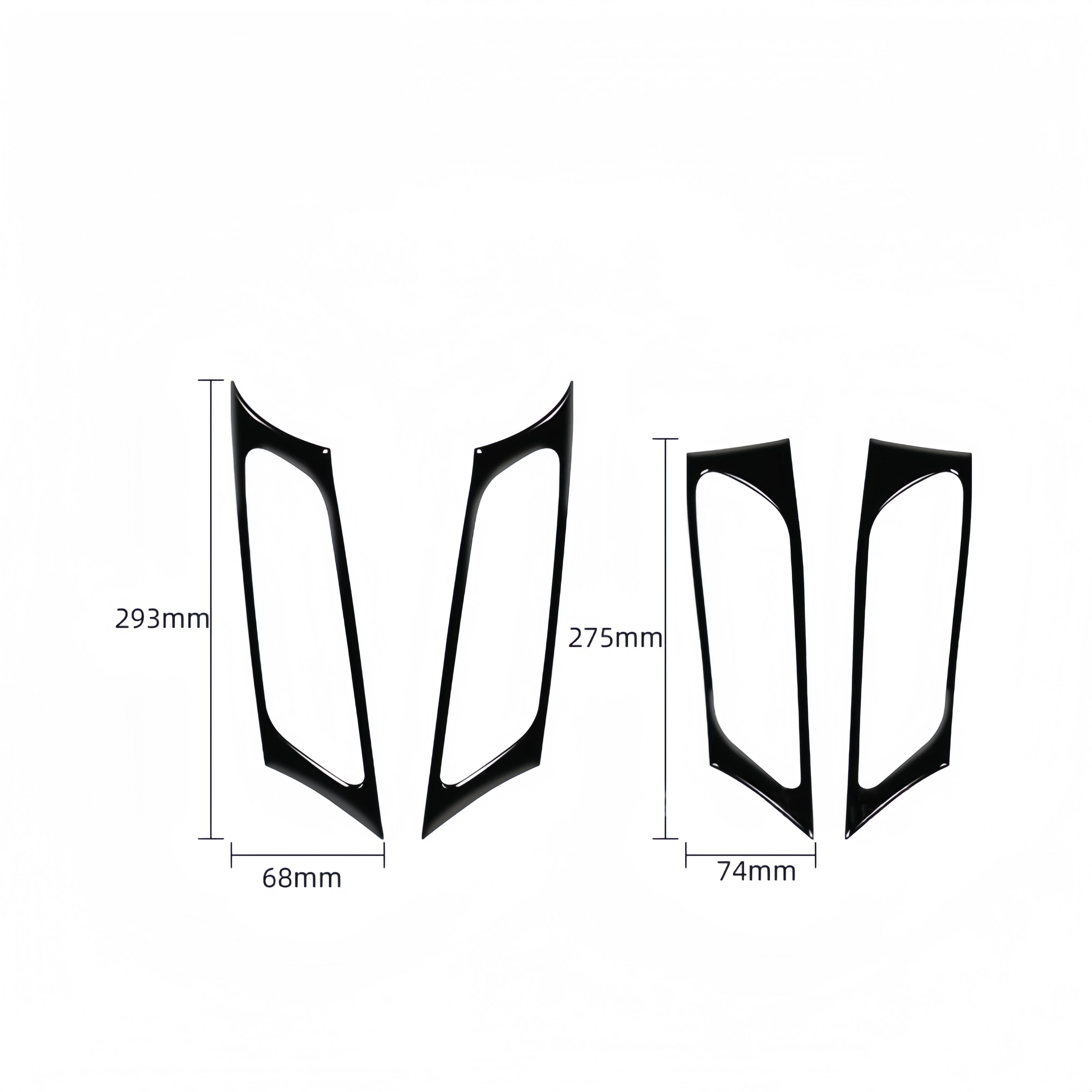 For BMW X3 F25 X4 F26 2011-2017 Piano Black Car Inner Door Handle Frame Trim Cover Decoration Stickers Interior Accessories view 6
