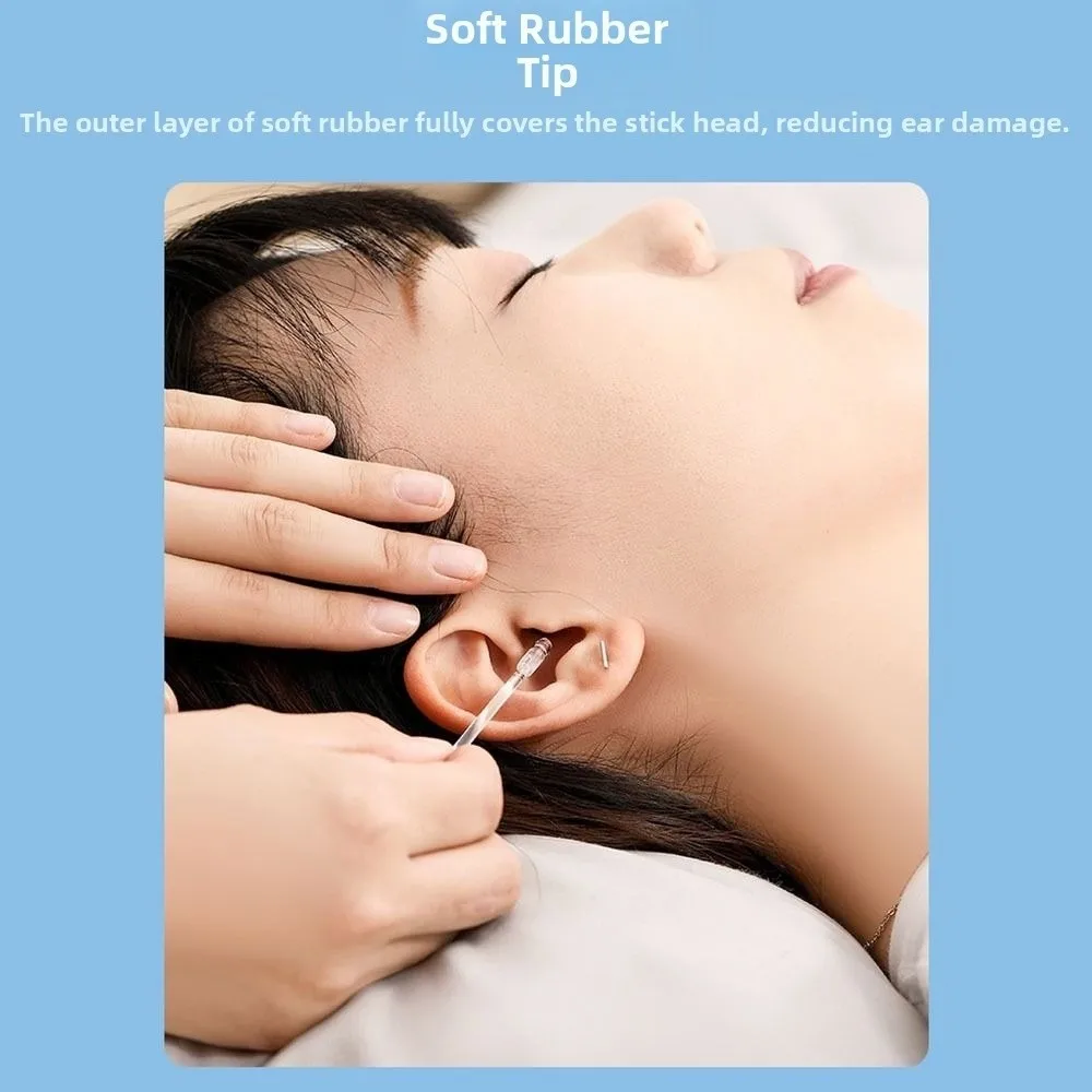 جديد المتاح المتاح الأذن مسحات الأذن نظافة لينة لزجة مزيل شمع الأذن عصا لزجة الأذن حفار لكبار السن الكبار طفل #2