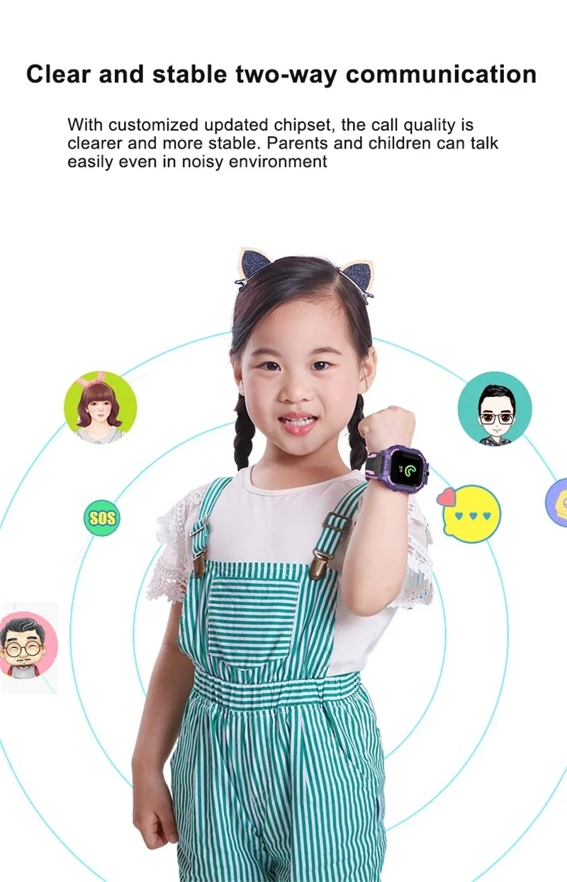 Q19 Kids Smart Phone Watch With Camera Alarm Clock Flashlight Voice Video Chatting Children Smart Watches Gift For Boys Girls