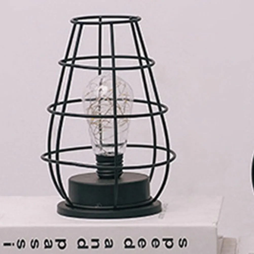 Lampka nocna w kształcie vintage'owej butelki żelaznej, mała lampka nocna LED, zasilana bateryjnie, dekoracyjna lampka stołowa do użytku wewnątrz i na zewnątrz.