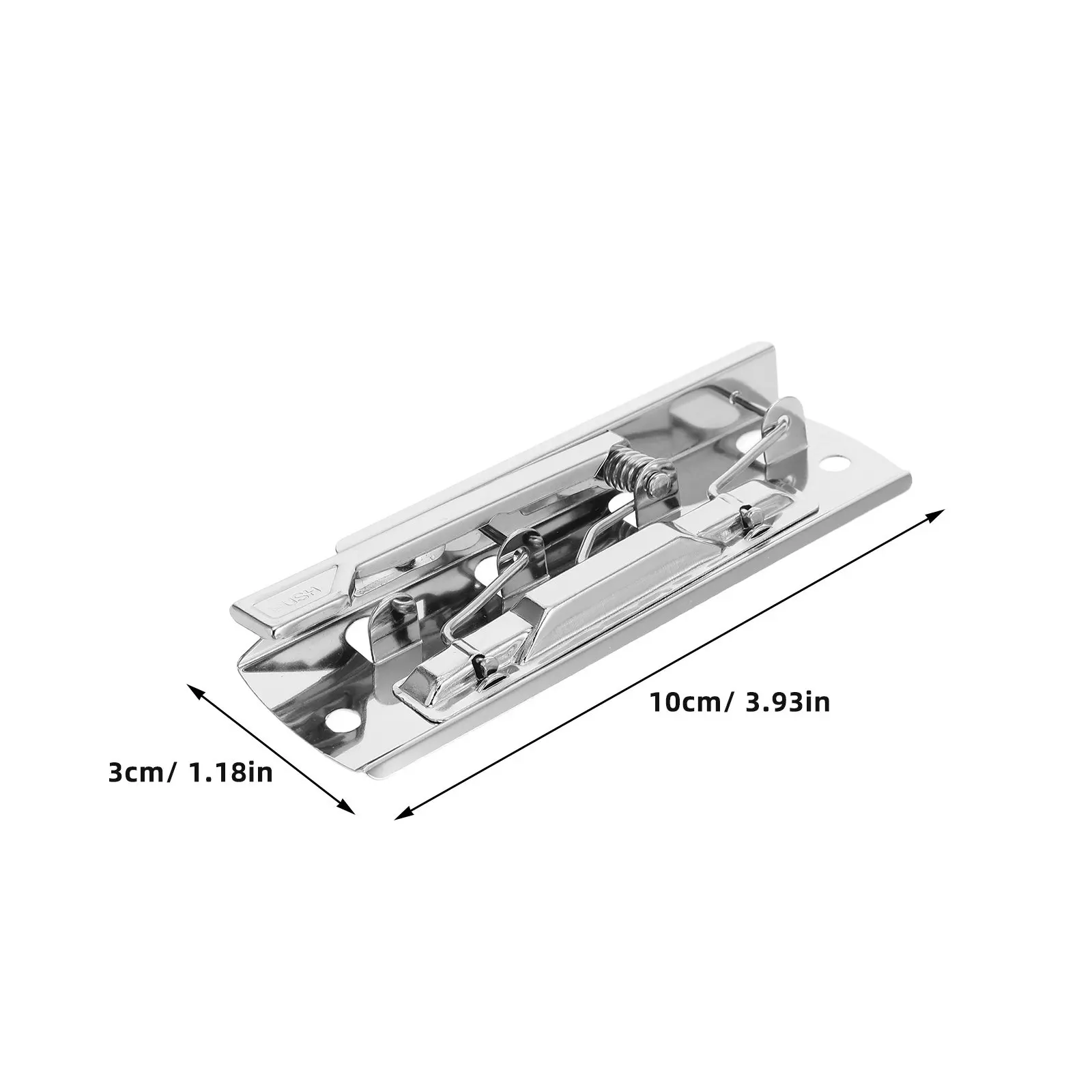 10Pcs Heavy-Duty Silver Metal Clipboard Clamps High-Friction Textured Jaw Spring-Loaded Document Clips for Files Pages Photos