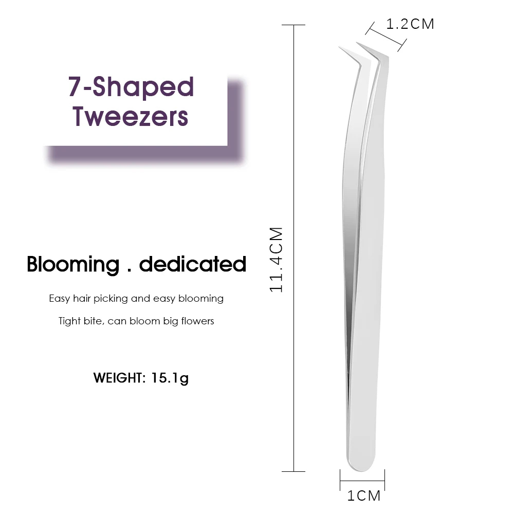 Pince à Cils Individuelle en Acier Inoxydable 402, Haute Qualité, Bonne Durabilité, Fournitures d'Outils de Maquillage