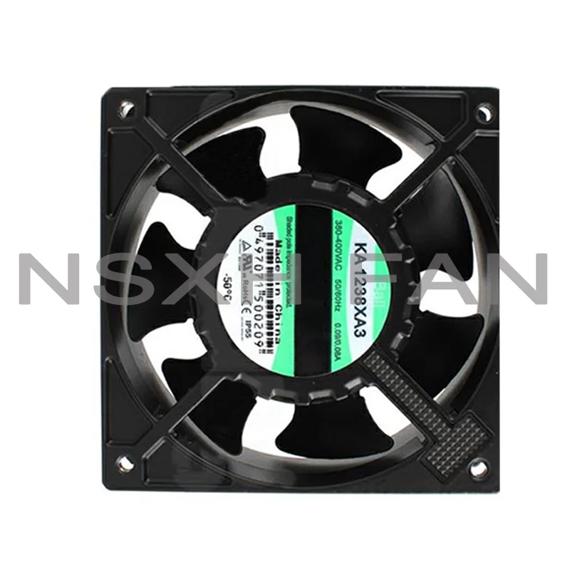 NEW KA1238XA3 380V 0.09A/0.08A Ball Bearing High Air Volume Cooling Fan