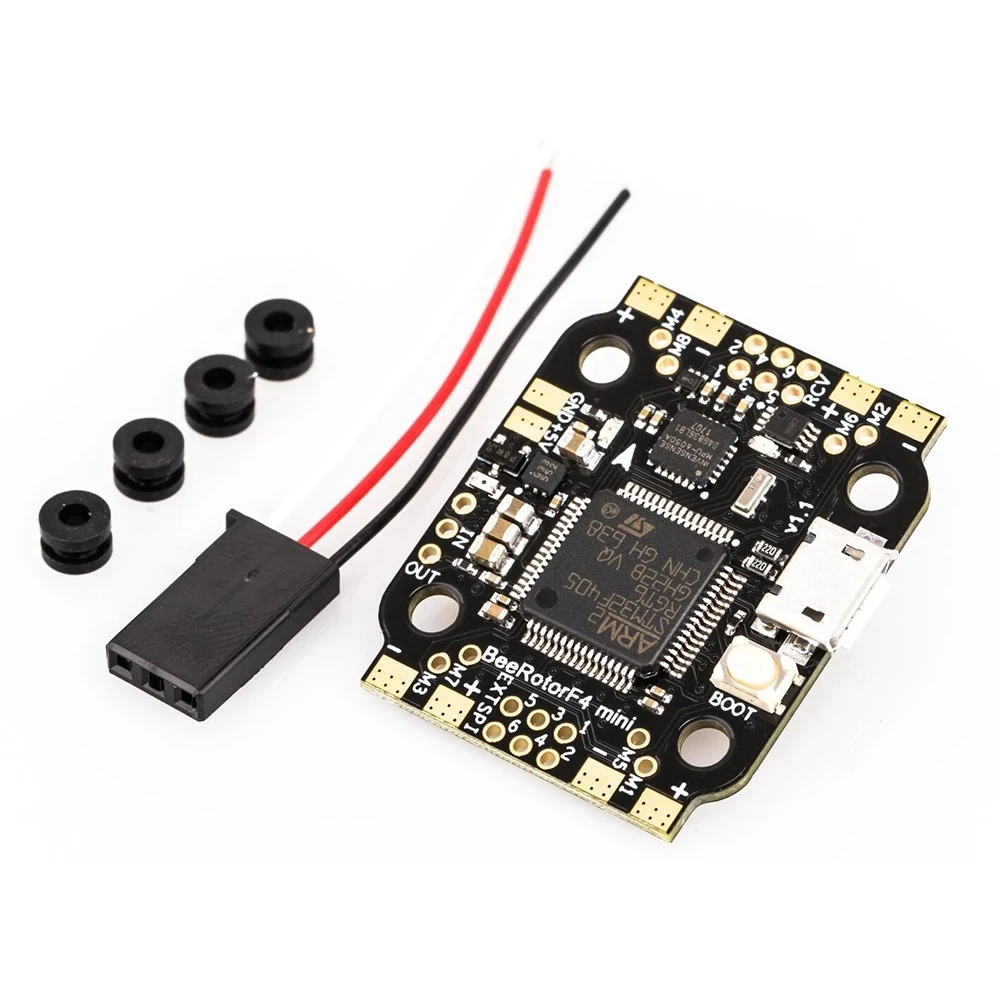 

BeeRotor Mini F4 AIO Flight Controller Built-in OSD PDB BEC for FPV Racing Quadcopter drone 20x20MM