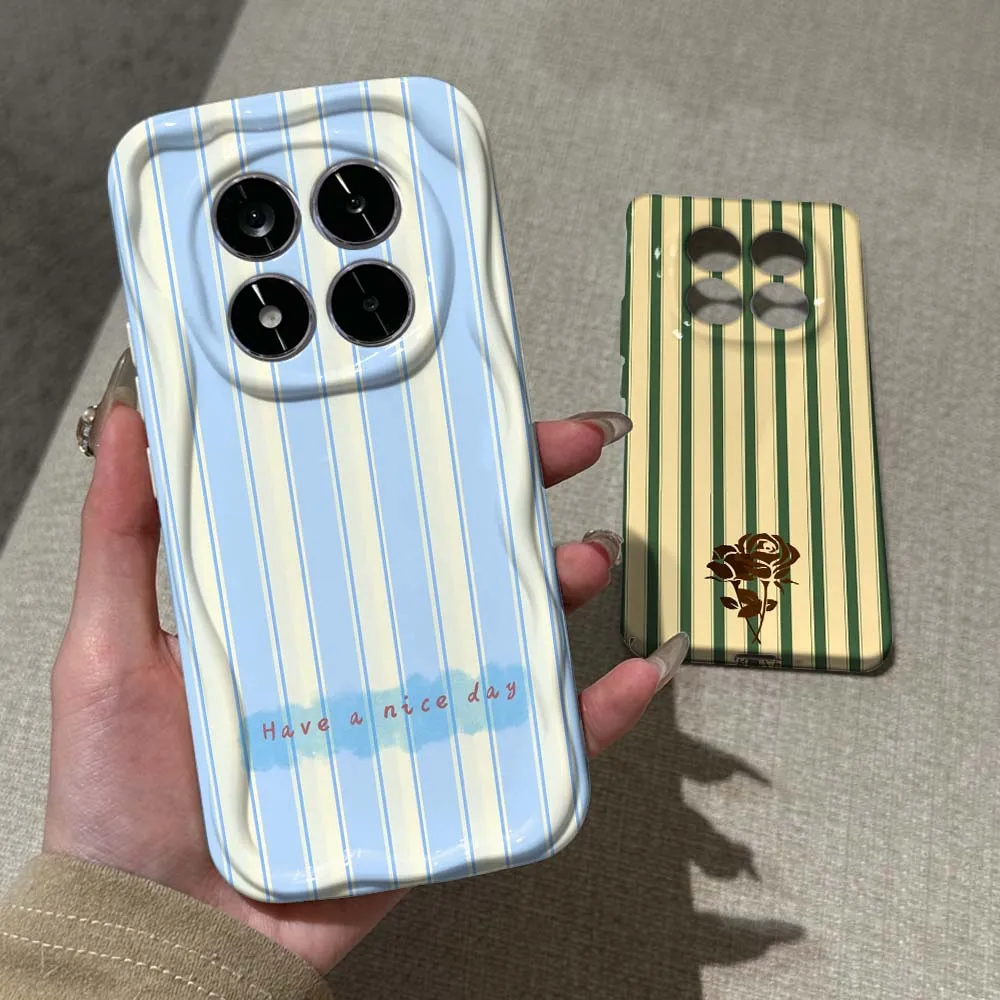 

Fashion striped pattern For Xiaomi Poco F3 F4 F5 F6 M3 M6 M7 X2 X4 X5 X6 X7 C75 Pro 5G Feilin Wave Oil Shell Phone Case