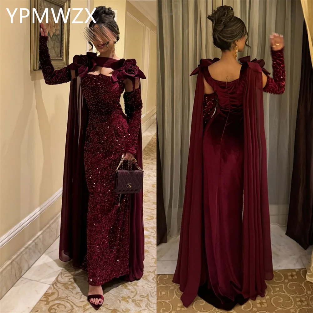 

Customized Prom Gown Formal Women YPMWZX Strapless Column Floor Length Skirts Bespoke Occasion Dresses Evening Dress Party Occas