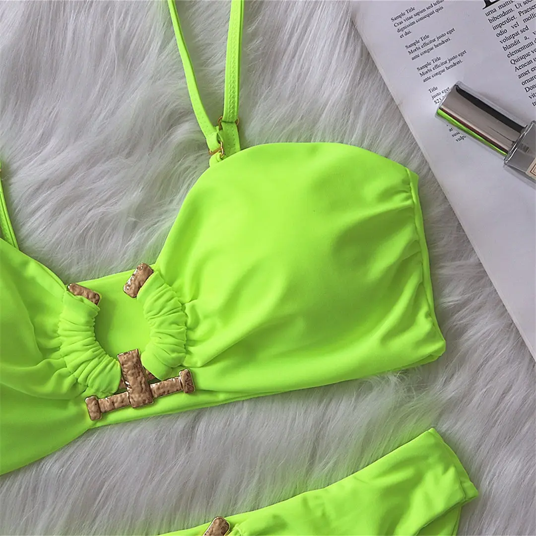 2026 Neuer Sexy Bandeau-Bikini Damen-Badeanzug Zweiteiliger Bikini-Set Trägerloser Badeanzug Badebekleidung V2855B – Detail 38