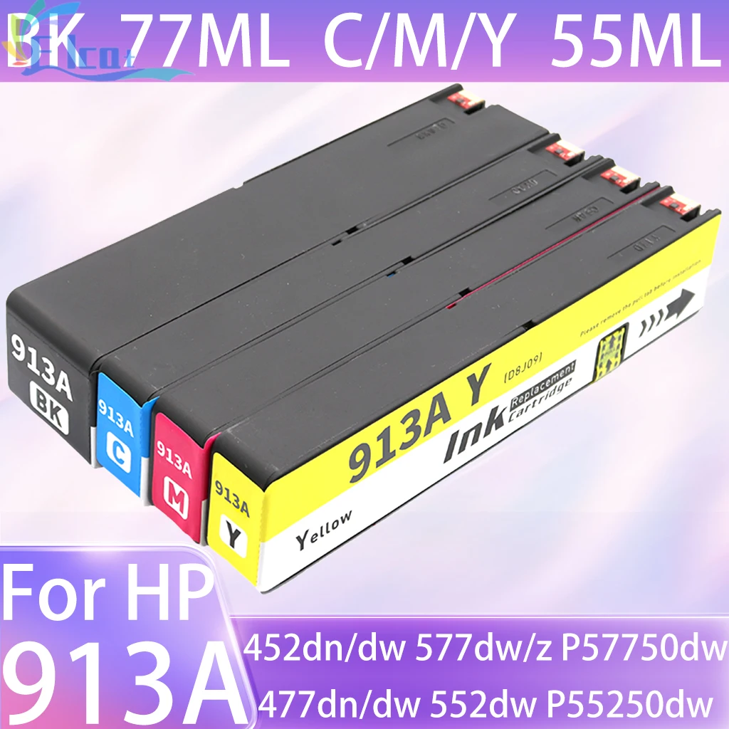 

Картридж 913 913A, совместимый с принтером HP 913A 913 для принтера HP 352 452dn 452dw 477dn 477dw 552dw 577dw 577z P57750dw P55250dw