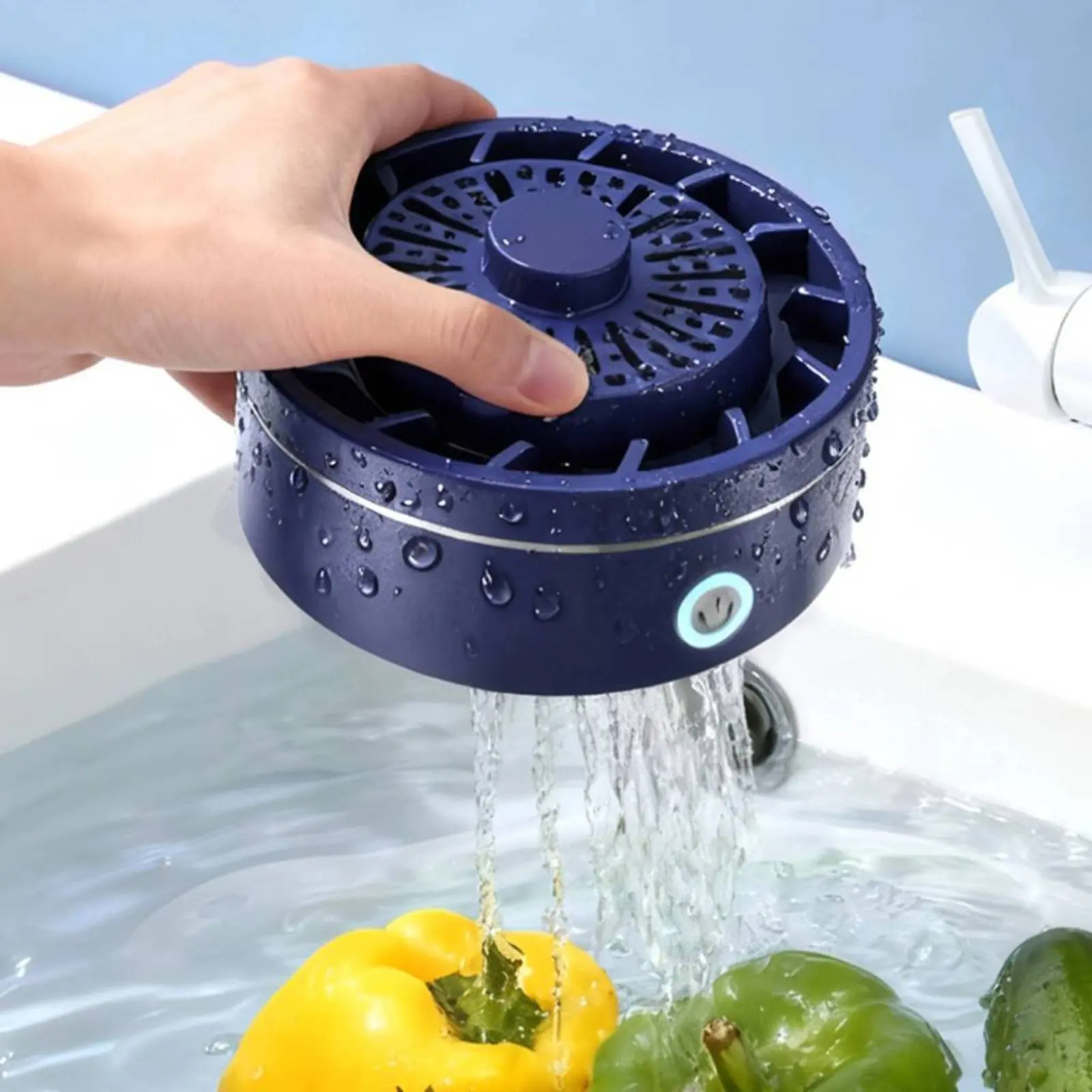 Fruit and Vegetable Purifier Multi-Functional Food Sterilizer Fruit Vegetable Washer Single-Button-Button Operation Household