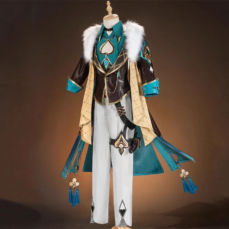 CosAn Honkai: Star Rail Aventurine Sir Kakavasha Cosplay Costume High Quality NiuSkin Party Role Play Clothing Female Game