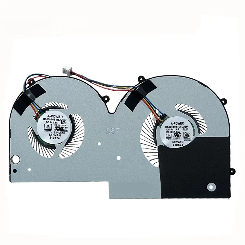 New Original laptop CPU cooling fan for MSI summit E16 flip Evo E16 MS-1591