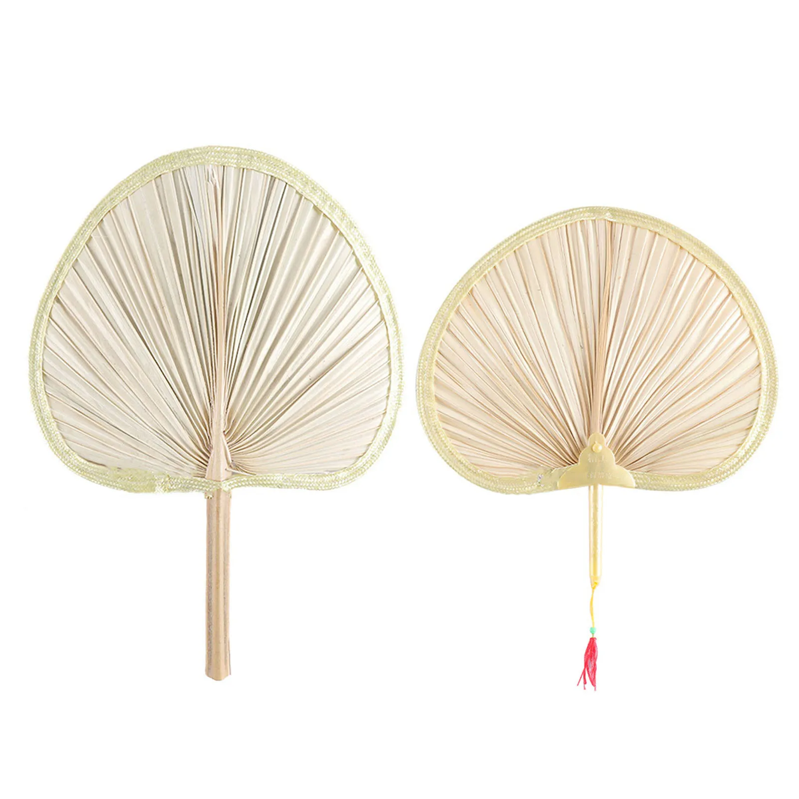 1pcs Handmade Fan Handheld Palm Leaf Fan Cool Baby Mosquito Repellen Fan Summer Manual Straw Hand Fans Palm Leaf