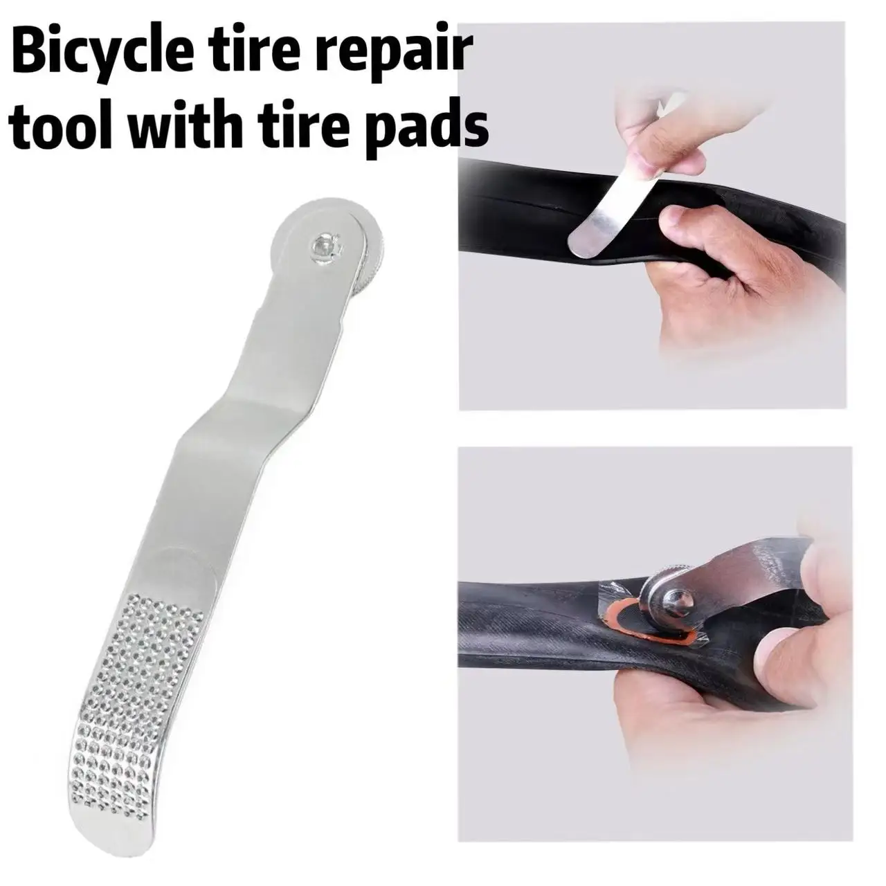 Lime à éplucher les chambres à air de pneu, outil de réparation de vélo pour une réparation efficace des chambres à air, équipement de réparation de pneus, lime à pneus de vélo