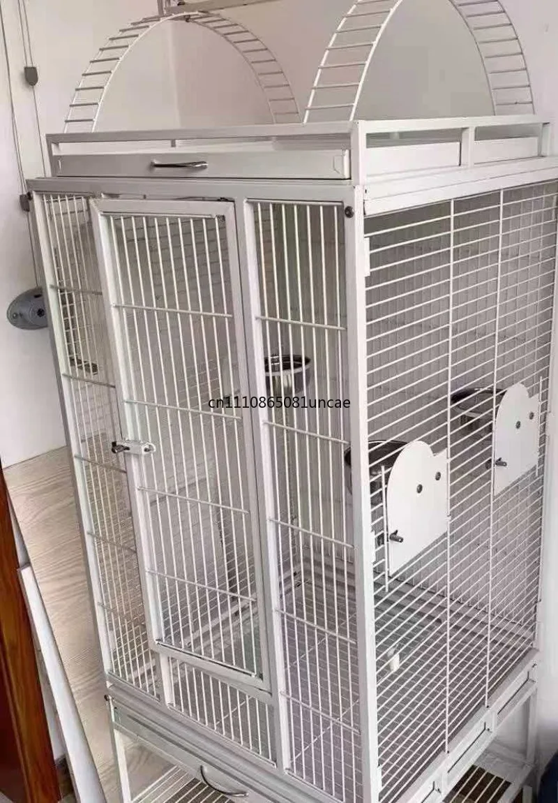 

ST68P Extra Large Giant Parrot Bird Cage 91 66 172cm Stainless Steel Metal Villa Breeding Cage