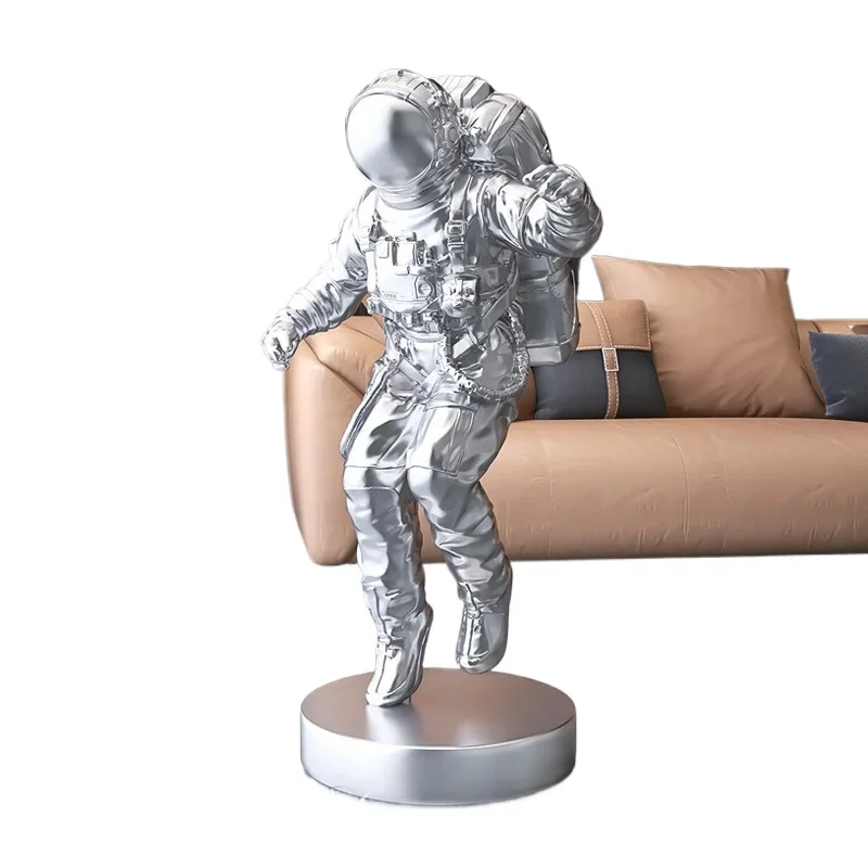 

Astronaut, floor-to-ceiling ornament next to the TV cabinet in the living room, Sky Man large home decoration, housewarming gift