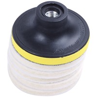 16PC 3Inch 75Mm Felt Polishing Pad Windscreen Scratch Repair Glass Polishing Kit