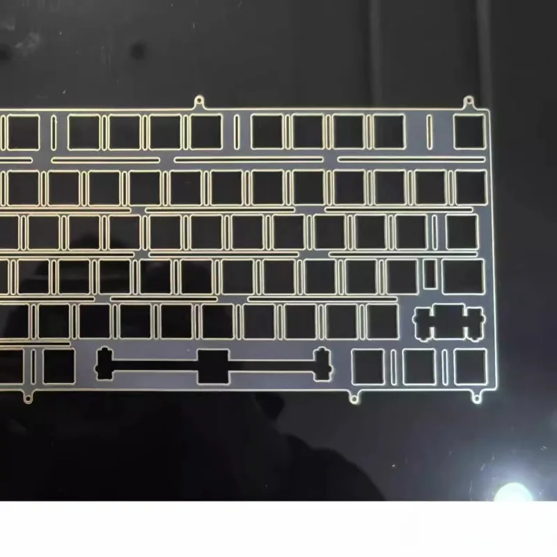 Teclado scc100 original fr4, placa de posicionamento dourada de imersão personalizada para teclados mecânicos, acessórios para jogos diy