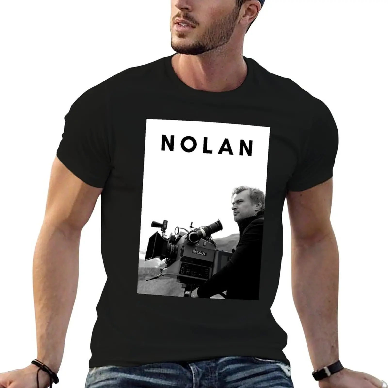

t Film T-Shirt Christopher tshirt anime quality shirt cotton Director Nolan man Poster high
