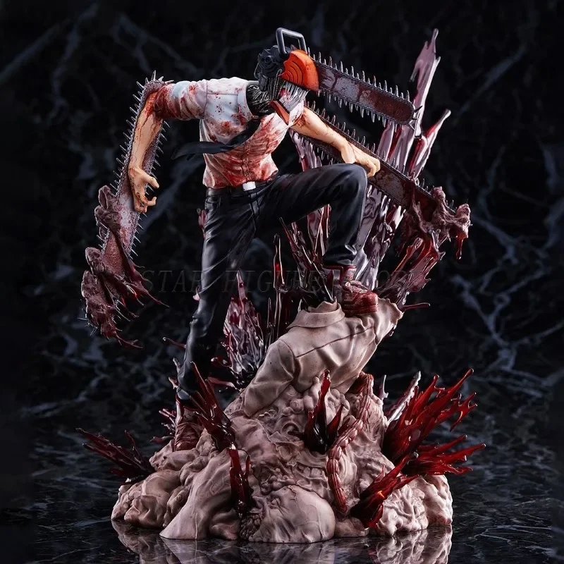 Anime Chainsaw Man Denji Action Figure Statue Pochita Figurine PVC Collection Demon Hunter Kill Makima Figures Model Toys Gifts