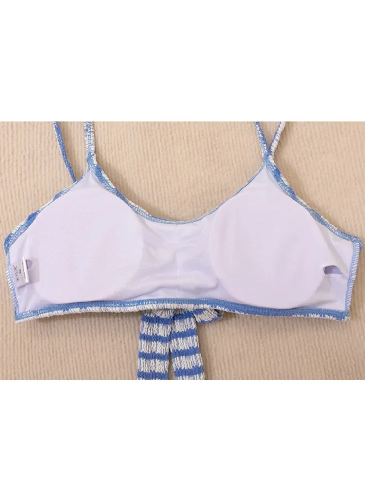 L-6XL Plus Size High Waist Bikini Women's Push Up Large Size 3XL 4XL Swimsuit Summer Mujer Tummy Control Swimwear Bikini Sets view 6
