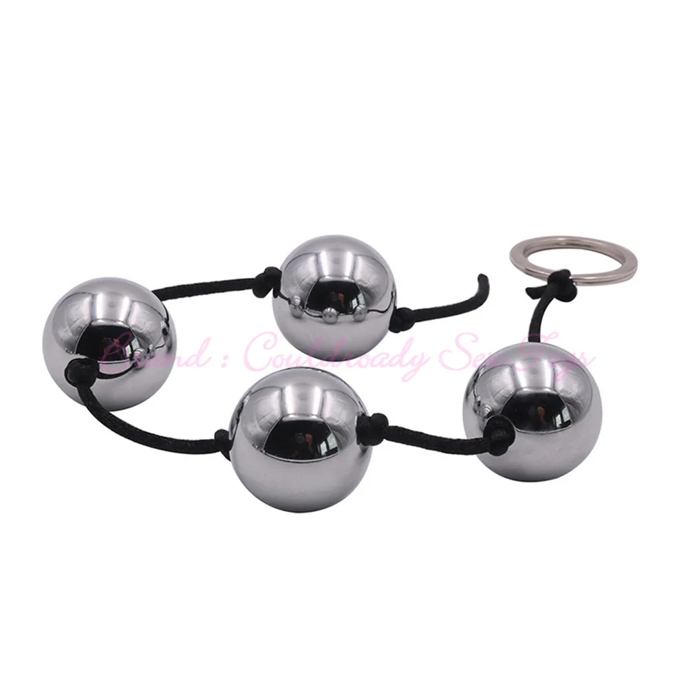 Erotic Weighted Vaginal Balls Geisha Kegel Exerciser Metal Ben Wa Ball Anal Beads Plug Adult Sex Toys for Woman