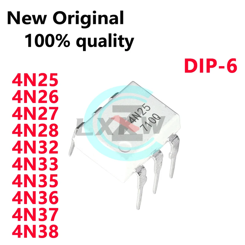 20/PCS New 4N25 4N26 4N27 4N28 4N32 4N33 4N35 4N36 4N37 4N38 DIP6 Optocoupler chip In Stock