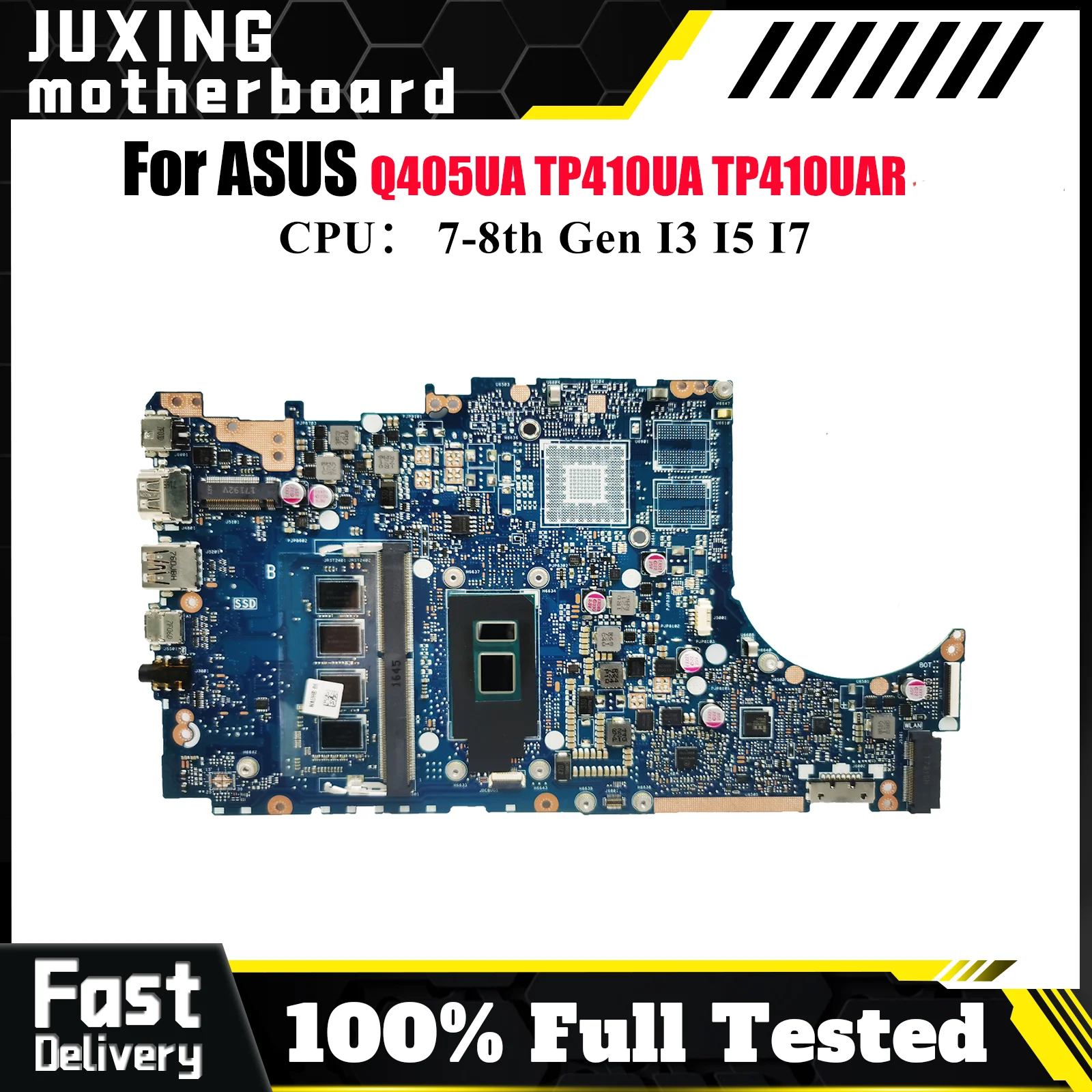 

TP410UA Материнская плата для ноутбука ASUS Q405UA TP410UF TP410UR TP410UAR TP410UQ TP410U TP410URR Материнская плата с процессором I3 I5 I7 ОК