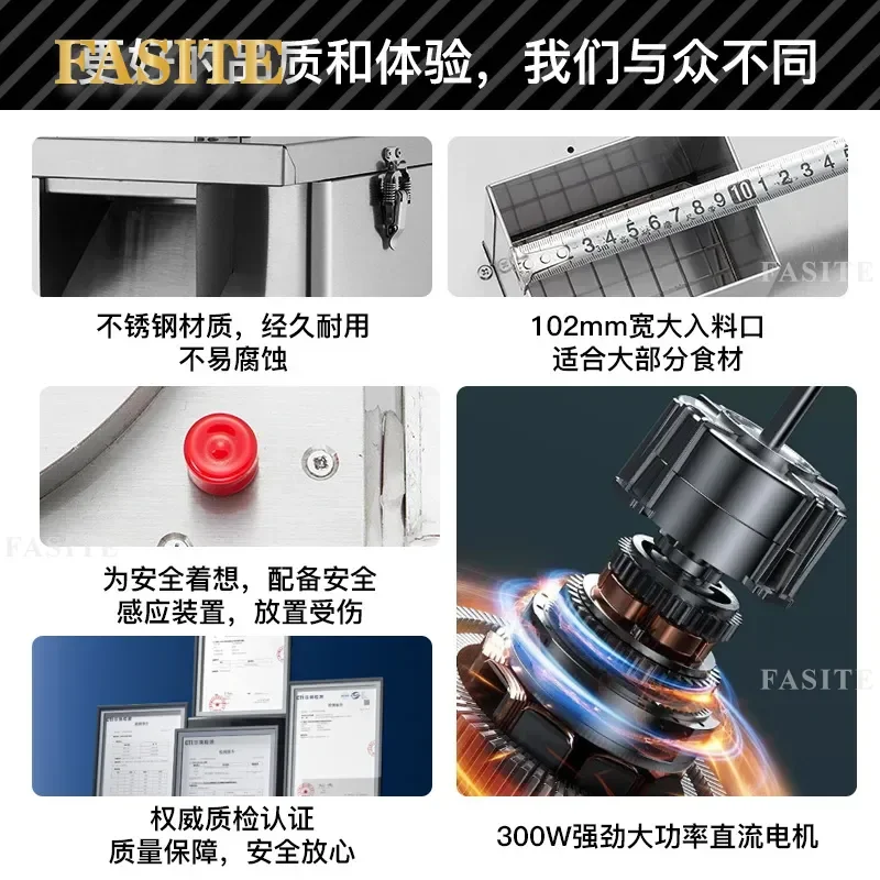 For Commercial Restaurant Multi-functional Vegetable Cutter Dicing Slicing Machine Small Size Full Automatic High Efficiency